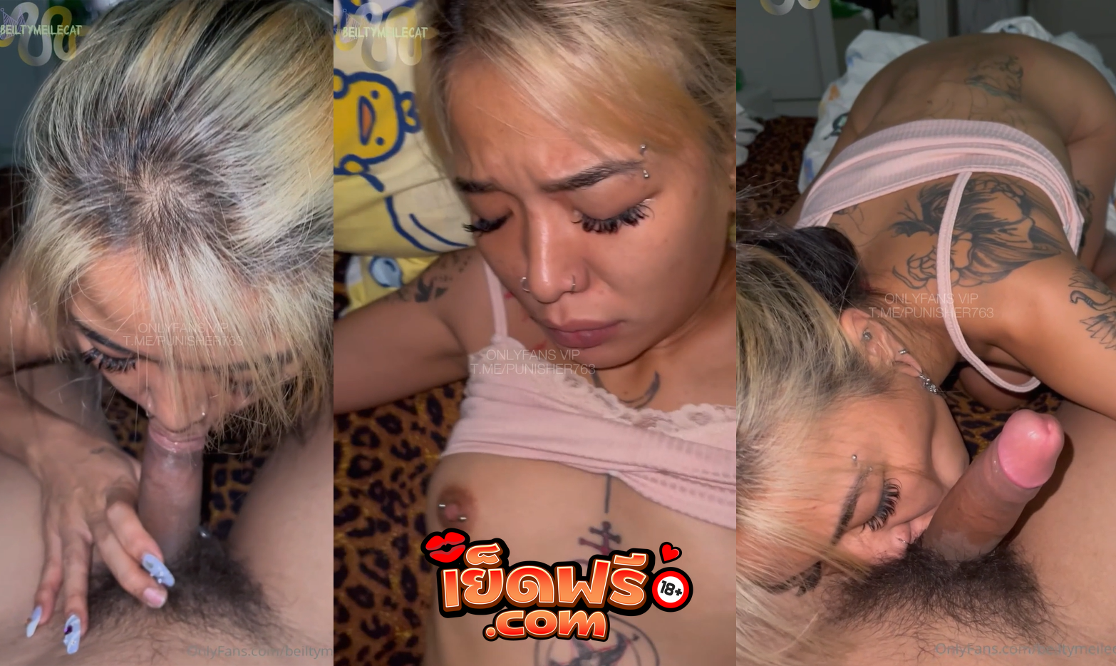 คลิปหลุด Onlyfans Beiltymeilecat งานเด็ดๆจากเจ้ ดูดควยเลียนแท่งโครตดี นอนแหกหีให้กระแทกเสียวจัด